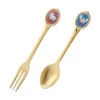 Sanrio Retro Cafe Dessert Spoon & Fork Set -Kids Home Store 4550337135952 fd9e451fca5c07fc063c5ec2dd4bdd25 26996