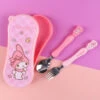 SANRIO My Melody Picnic Utensils Case Set 2 SANRIO My Melody Picnic Utensils Case Set -Kids Home Store 8809639565612 2