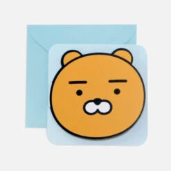 Kakao Friends Face Cutout Greeting Card -Kids Home Store 8809645631097 01