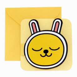 Kakao Friends Face Cutout Greeting Card -Kids Home Store 8809645631110 01