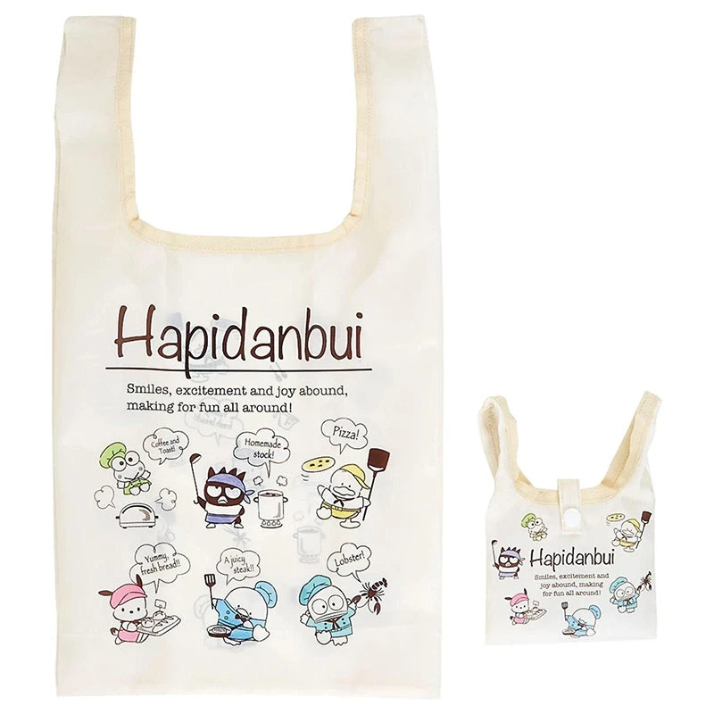 SANRIO Hapidanbui Gourmet Reusable Shopping Bag Set 3 SANRIO Hapidanbui Gourmet Reusable Shopping Bag Set