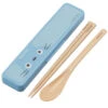 Totoro Blue Chopstick And Spoon With Case -Kids Home Store blueutensil