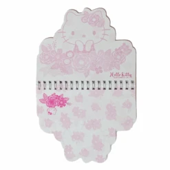 SANRIO Hello Kitty Flowers Die-Cut Spiral Notepad -Kids Home Store flowerpadinside