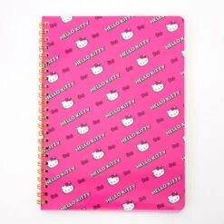 SANRIO Hello Kitty Pink Print Spiral Notebook