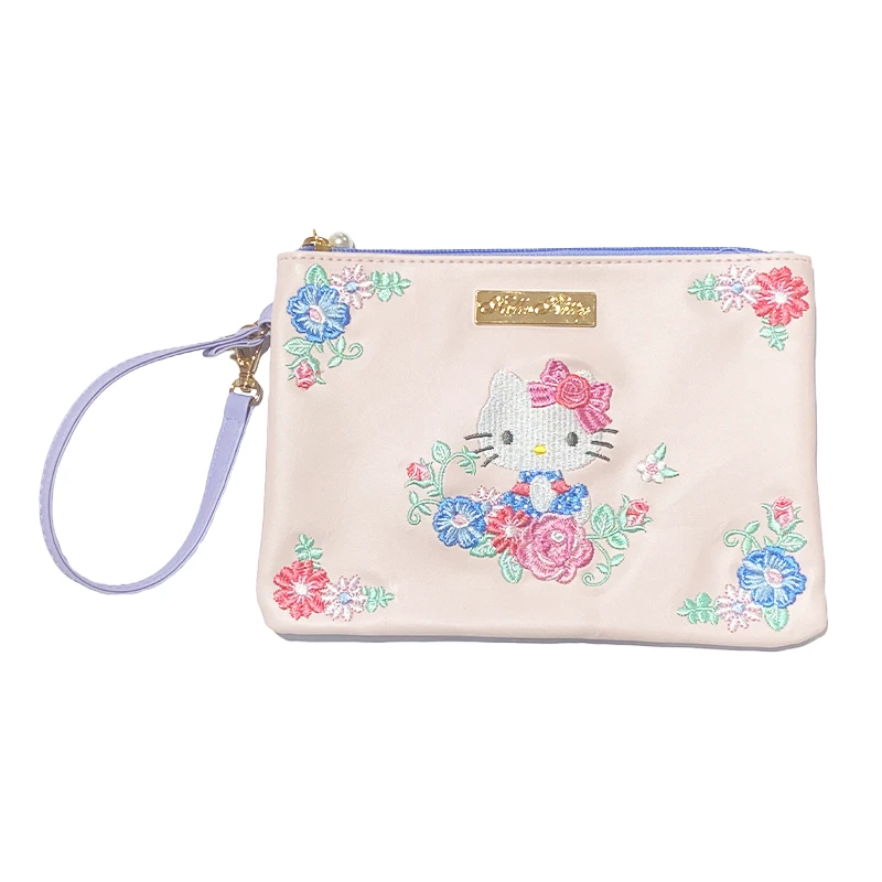 SANRIO Hello Kitty Pretty Rose Flat Pouch 3 SANRIO Hello Kitty Pretty Rose Flat Pouch