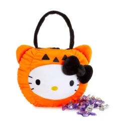 Sanrio Halloween Glow-in-the-Dark Plush Basket -Kids Home Store hkb b3