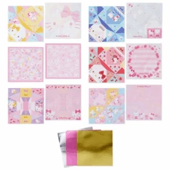 Sanrio Foil Origami Memo Pad -Kids Home Store hko3