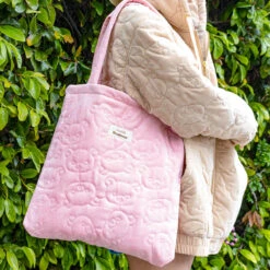 Korilakkuma JapanLA Quilted Tote Bag -Kids Home Store korilakkumatote2