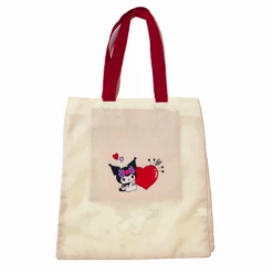 Sanrio Characters Heart Pattern Tote Bag -Kids Home Store kuromivback