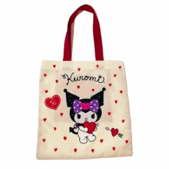 Sanrio Characters Heart Pattern Tote Bag -Kids Home Store kuromivfront