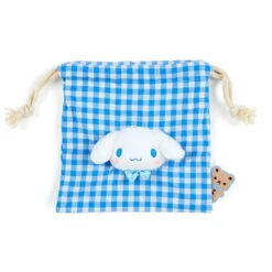 Sanrio Characters Plaid Drawstring Pouch -Kids Home Store mascot 473c8b7f 6cf0 4aaa 9dd8 f0a20e2aec1a