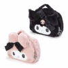 Sanrio Secret Melokuro Fluffy Die-Cut Pouch