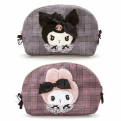 Sanrio Secret Melokuro Plaid Pouch