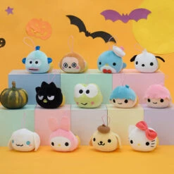 Sanrio Characters X Monimaru Pumpkin Mascot Assorted Plush Straps