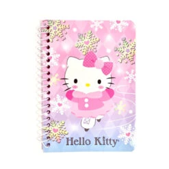 SANRIO Hello Kitty Ice Skater Mini Spiral Notebook