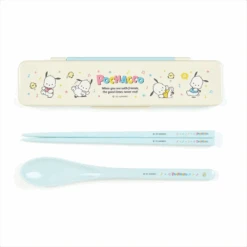 Sanrio Characters Chopsticks And Spoon Set -Kids Home Store pochaccochop