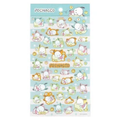 Sanrio Characters Shiny Sticker Sheet -Kids Home Store pochaccoedit