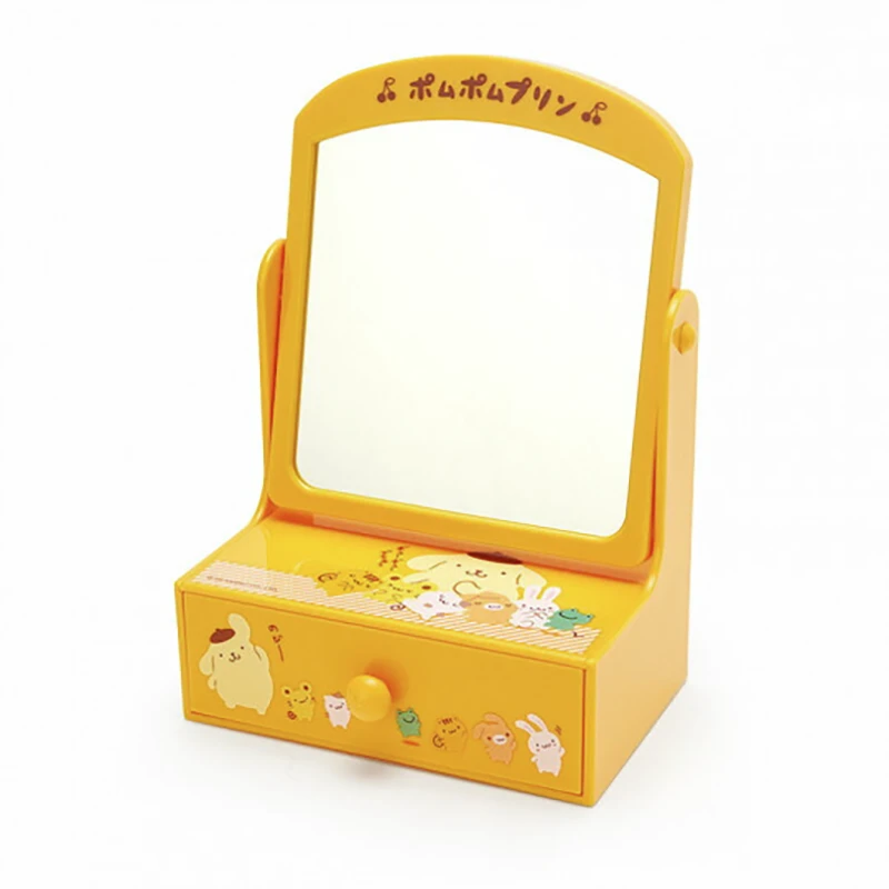 SANRIO Pompompurin Team Pudding Mirror Storage Drawer 3 SANRIO Pompompurin Team Pudding Mirror Storage Drawer