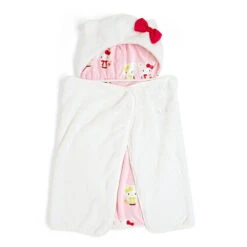 SANRIO Hello Kitty & Mimmy Birthday Blanket With Hood