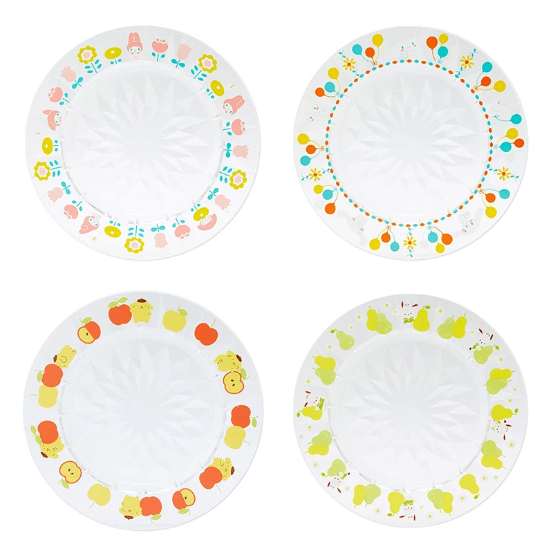 Sanrio Clear Retro Plate 3 Sanrio Clear Retro Plate