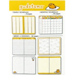 SANRIO Gudetama Year-Long Planner 9 SANRIO Gudetama Year-Long Planner -Kids Home Store schedule
